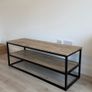 TV Unit . TV stand . TV Bench Black & Oak Effect, 120cm Image 7