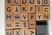 Wooden Alphabet Stamps