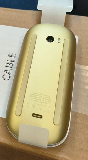 Genuine Apple Magic Mouse (USB-C) Yellow/ Gold - Multi Touch- Rechargeable A3204 (Brand New)