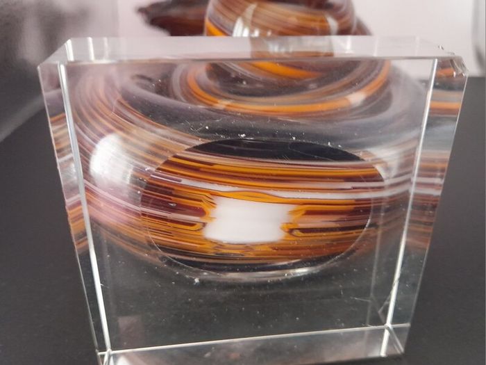 Vintage Murano-Style Glass Snake Sculpture