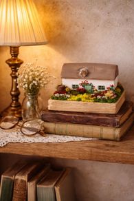 Handcrafted tiny wooden cottage!