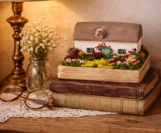 Handcrafted tiny wooden cottage!