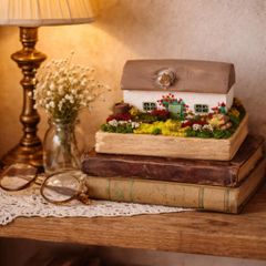 Handcrafted tiny wooden cottage!