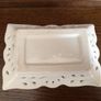 Large Floral Pierced Ceramic soap dish /trinket dish Image 2
