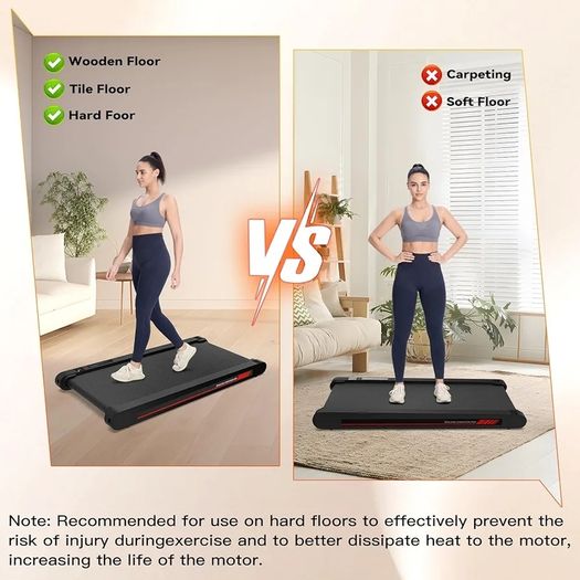 4 in 1 Walking Vibration Pad, Under Desk Treadmill, 4 Vibration Modes, Portable Vibration Walking Pad for Homes and Offices