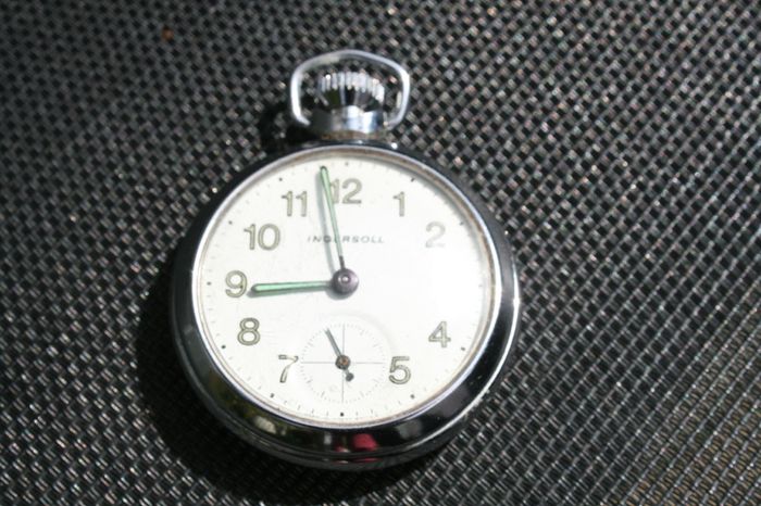 Vintage Ingersoll Pocket Watch working c1960