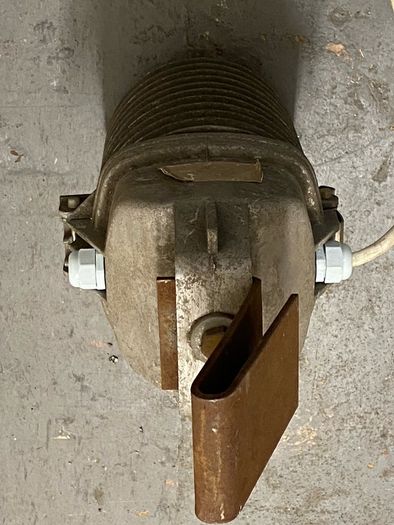 Vintage Industrial Ceiling light which has been converted to use LED Bulbs French Philips Lamps 1950s 1960s
