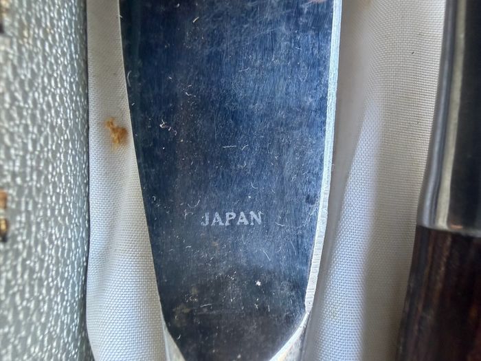 Vintage Mid-Century Japanese Stainless Steel Carving Set