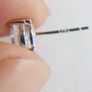 Vintage Sterling Silver 925 Round CZ Stud Earrings 1,79g Image 7