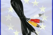 New 3.5 mm Male Jack to 3 x Male RCA Cinch Phono Cable Audio Video Adapter #76