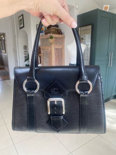 Vintage Chesneau Black Leather Bag
