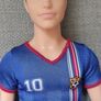 Football Ken Barbie Mattel Blue No 10 2016 Footballer Career soccer boots Image 3