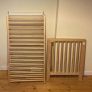 Large Wooden Baby Cot | Natural Wood Finish | Excellent Condition Image 4