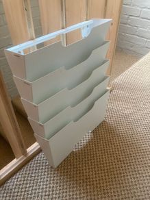 IKEA KVISSLE Wall newspaper rack, white
