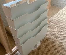 IKEA KVISSLE Wall newspaper rack, white