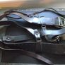 1970s Soviet Military Army Officer's Leather Sam Browne Belt with Field Bag Map-case Image 8