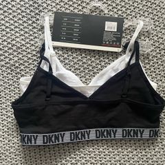 DKNY bralettes white black 11-13