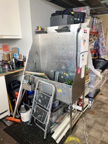Large Stainless Steel Washout Booth