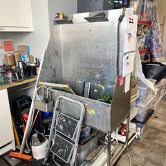 Large Stainless Steel Washout Booth