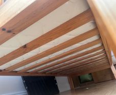 Solid pine bed frame single