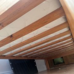 Solid pine bed frame single