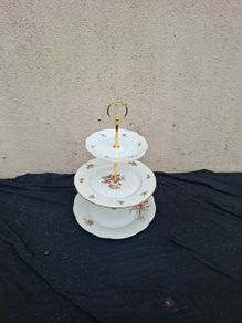 3 tiers homemade china cake stand postage possible