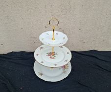 3 tiers homemade china cake stand postage possible