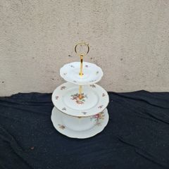 3 tiers homemade china cake stand postage possible