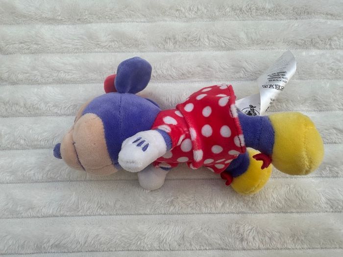 Disney Sleeping Minnie Mouse Mini Cuddleez approx. 6" Plush Used Please see photos