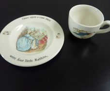 Peter Rabbit tea cup and plate