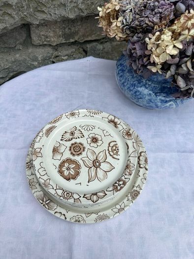 Arklow Pottery Cake/Sandwich Plate and 6 SidePlates