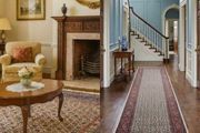 Beautiful Persian Moud Square Rug and Matching Runner Rug Carpet