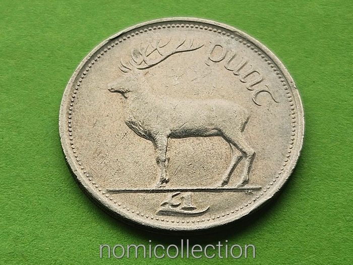 Ireland 1 Punt, Pound 1990 year.