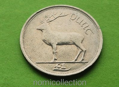 Ireland 1 Punt, Pound 1990 year.