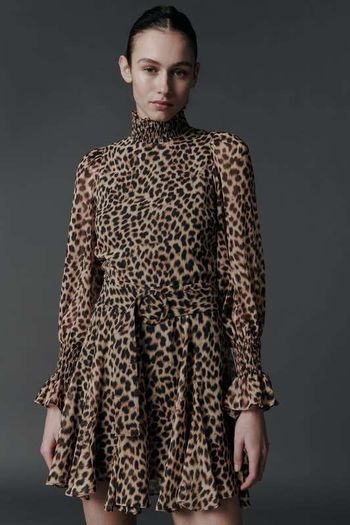 Zara Animal Print Dress Leopard
