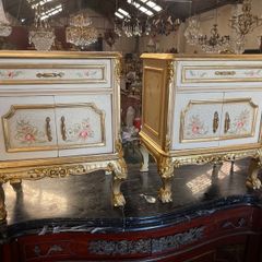 Pair of old hand painted lockers in good condition