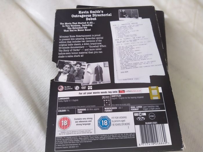 Clerks X 3Disc Dvd Boxset