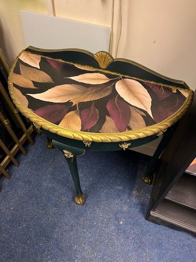 Renewed console table half moon