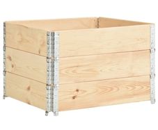 Raised Beds 3 pcs 100x100 cm Solid Pine Wood (310057)