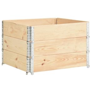 Raised Beds 3 pcs 100x100 cm Solid Pine Wood (310057)