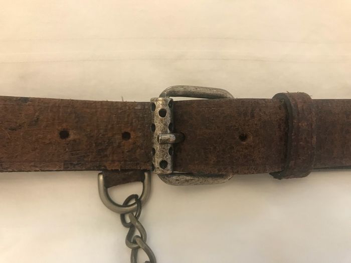 100% Authentic Alexander McQueen Brown Leather Belt
