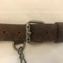 100% Authentic Alexander McQueen Brown Leather Belt Image 4