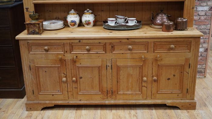 Large Bespoke Solid Pine Kitchen Dresser