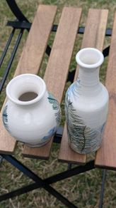 Roundstone Ceramics 2 Piece Porcelain Vase Set Rose O'Toole