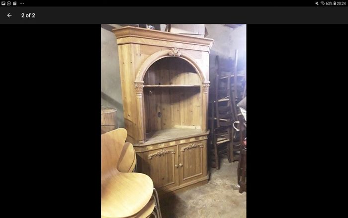 Vintage Pine Corner cabinet