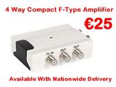 4 Way Compact F-Type Amplifier