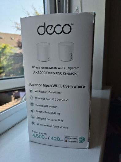 Brand new TP-Link Deco X50 AX3000 Whole Home Mesh Wi-Fi 6 System (2-Pack)