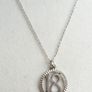 Vintage Sterling Silver 18 Pendant Necklace length 17" - 2g Image 4