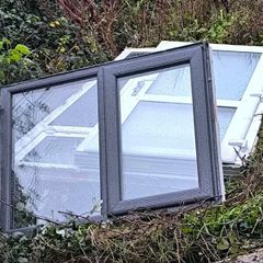 Triple Glazed Large Windows (Charcoal outside /white inside)