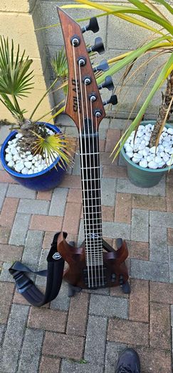 Solar 5 String Bass. Natural Satin Finish